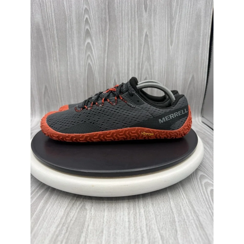 Merrell Vapor Glove 6 Barefoot Mens Size 9.5 Granite Tangerine Shoes J067667 NEW